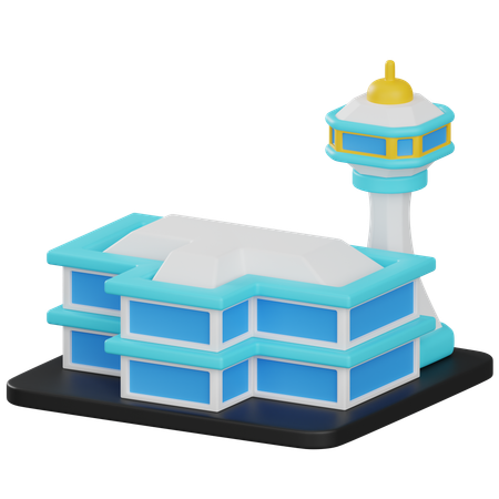 Terminal d'aéroport  3D Icon