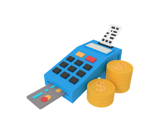 Terminal de cartão  3D Icon