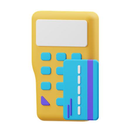 Terminal de pagamento  3D Illustration
