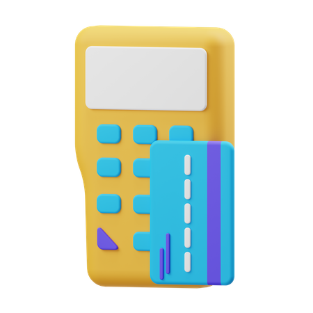 Terminal de paiement  3D Illustration