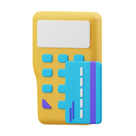 Terminal de paiement  3D Illustration