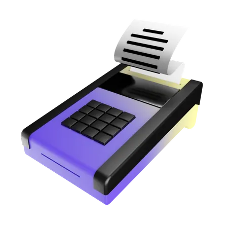 Terminal de paiement  3D Illustration