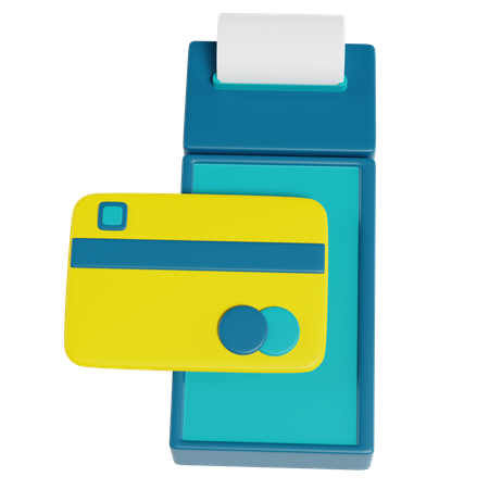 Terminal de paiement par carte de crédit  3D Icon