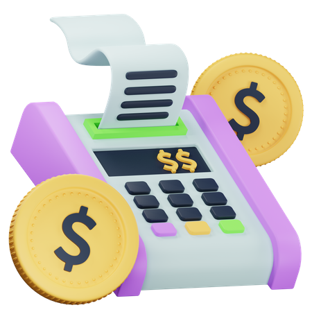 Terminal de point de vente  3D Icon