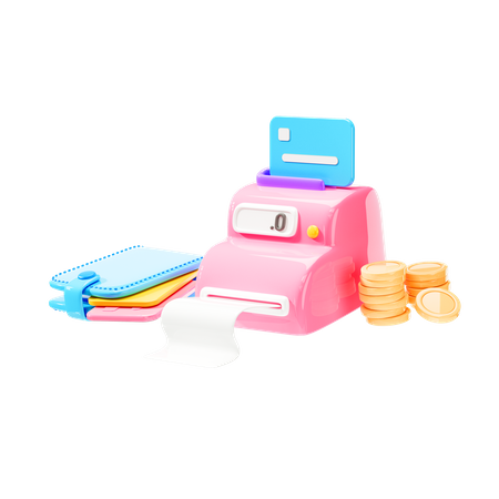 Terminal de point de vente  3D Icon
