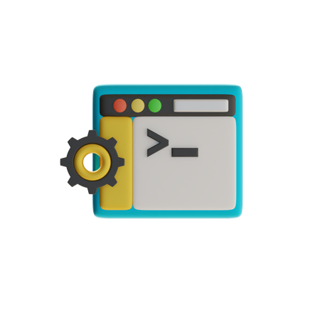 Terminal Settings Tab  3D Icon