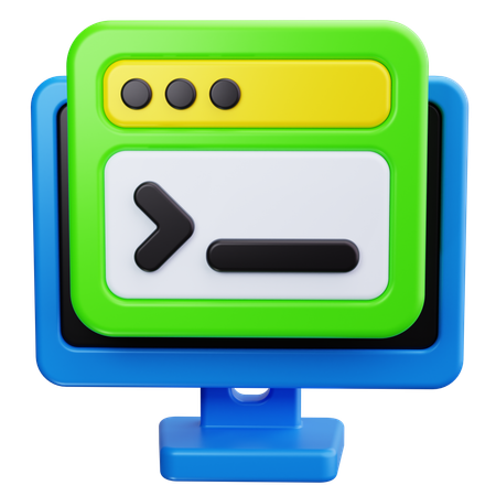 Terminal Window  3D Icon