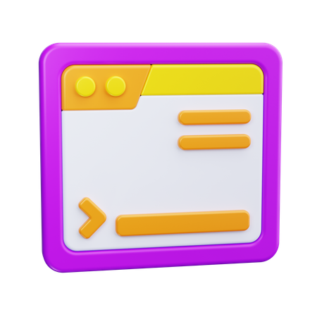 Terminalfenster  3D Icon