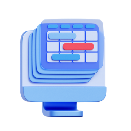 Terminplanung  3D Icon