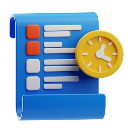 Prazo  3D Icon