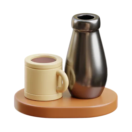 Termo y taza  3D Icon