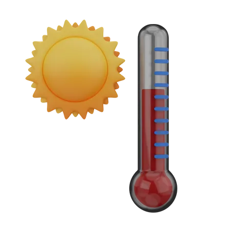 Termometr hot  3D Icon