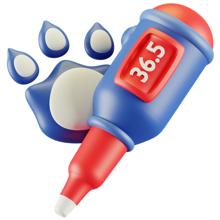 Termômetro animal  3D Icon
