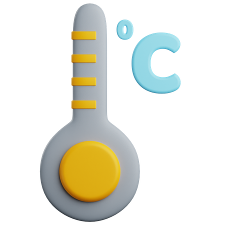 Termômetro Celsius  3D Icon