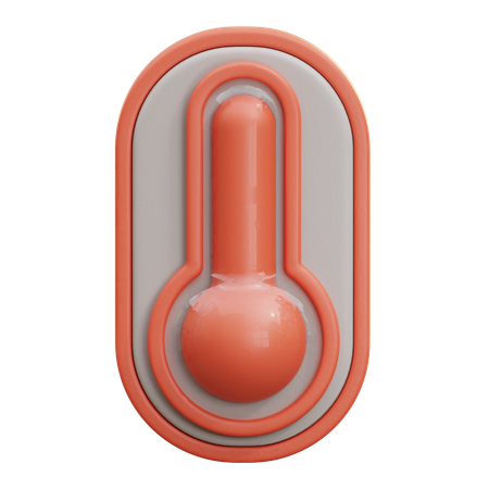 Termómetro de temperatura caliente  3D Icon
