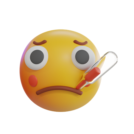 Termómetro emoji  3D Icon
