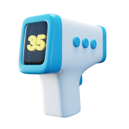 Termómetro infrarojo  3D Icon