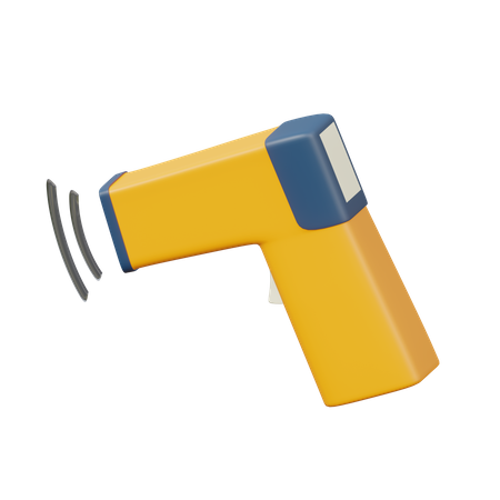 Pistola termometro  3D Illustration