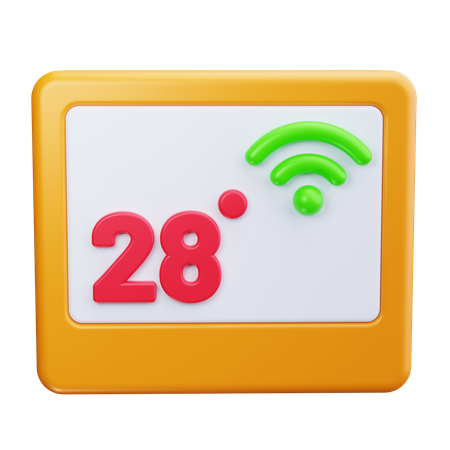 Termostato  3D Icon