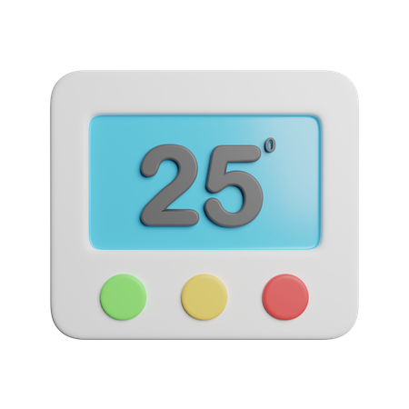 Termostato  3D Icon