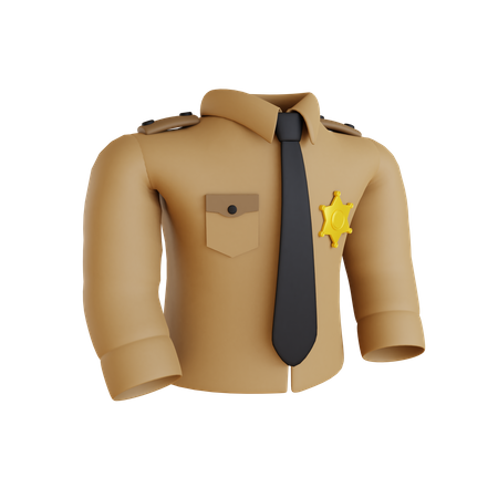 Terno de xerife  3D Icon