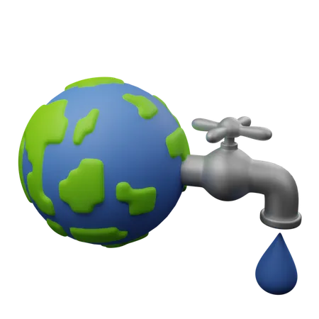 Água da Terra  3D Icon