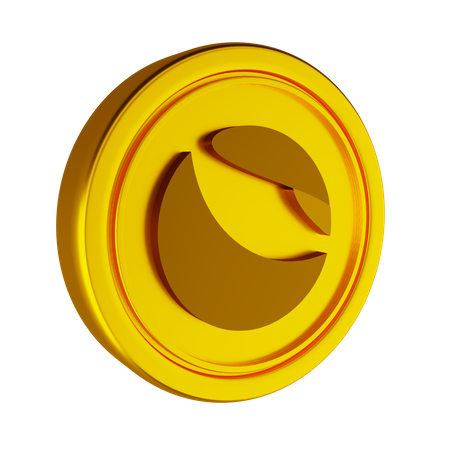 Moneda criptográfica terra  3D Icon