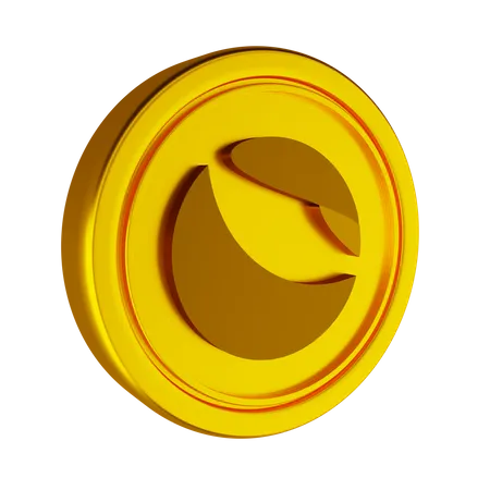 Moneda criptográfica terra  3D Icon