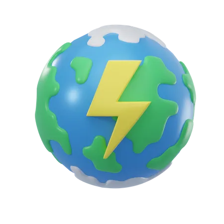 Energia da Terra  3D Icon