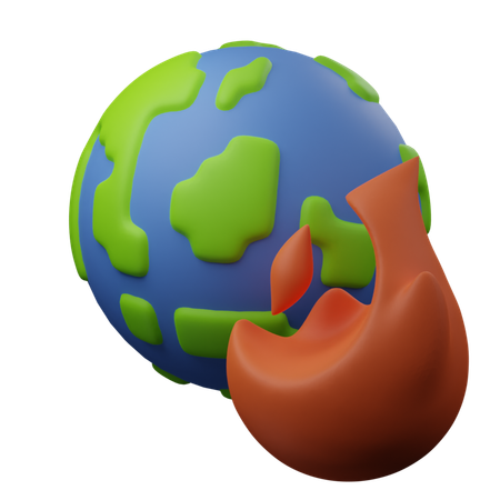 Fogo terrestre  3D Icon