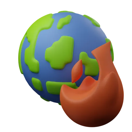 Fogo terrestre  3D Icon