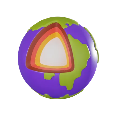 Depths Of Geology With This Stunning Of Earth Ideal For Scientific Exploration Educational Materials And Geographic Studies 3 D Render Illustration 3D Icon