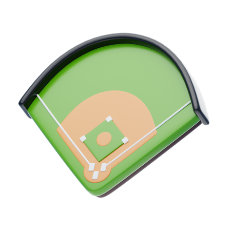 Terrain de baseball  3D Icon