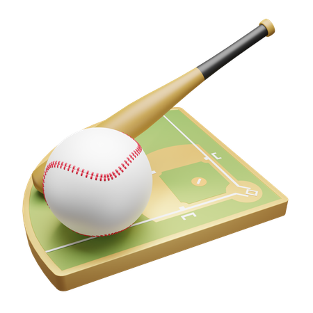 Terrain de baseball  3D Icon