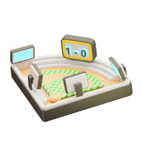 Terrain de baseball  3D Icon