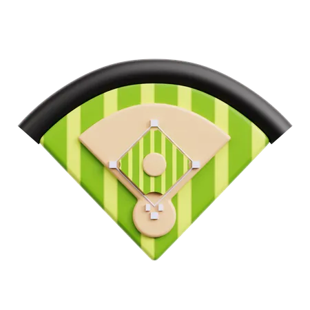 Terrain de baseball  3D Icon