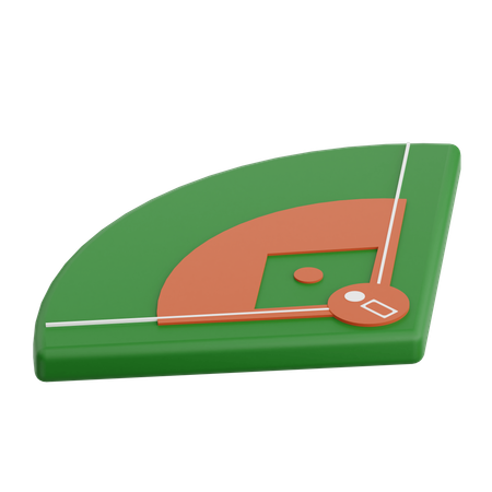 Terrain de baseball  3D Icon