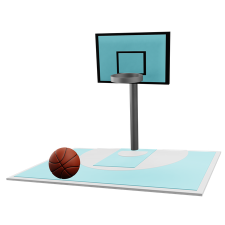 Terrain de basketball  3D Icon