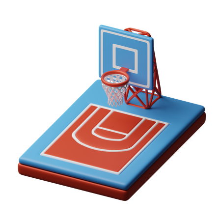 Terrain de basketball  3D Icon