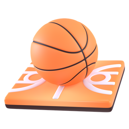 Terrain de basketball  3D Icon