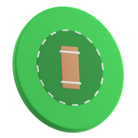 Terrain de cricket  3D Icon