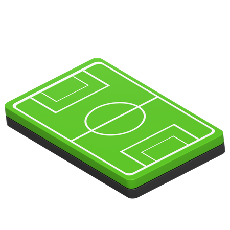 Terrain de football  3D Icon