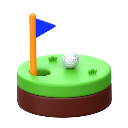 Terrain de golf  3D Icon