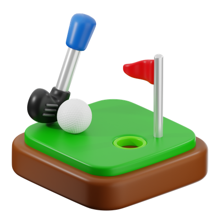 Terrain de golf  3D Icon