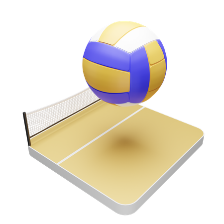 Terrain de volley  3D Icon