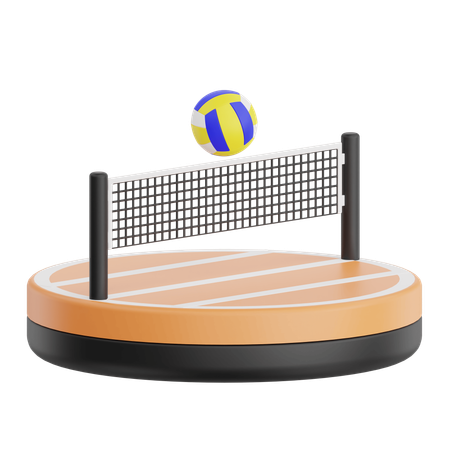 Terrain de volley-ball  3D Icon