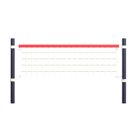 Terrain de volleyball  3D Illustration