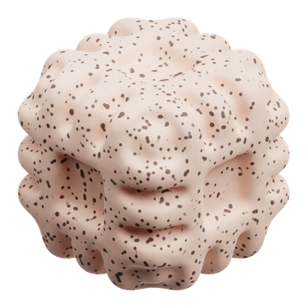 テラゾー抽象形状  3D Icon