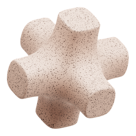 Formas abstratas de terrazzo  3D Icon