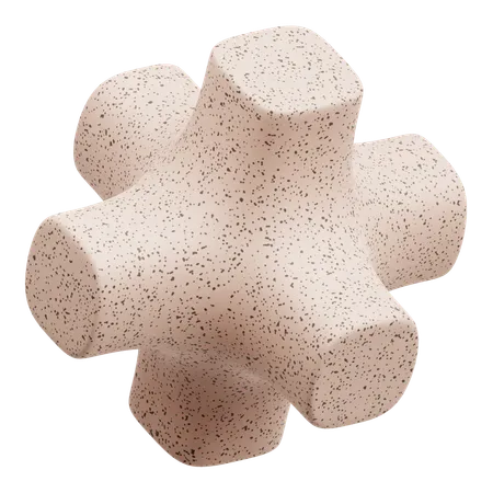 Formas abstratas de terrazzo  3D Icon